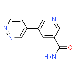 ChemSpider 2D Image | 5-(4-Pyridazinyl)nicotinamide | C10H8N4O
