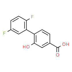 ChemSpider 2D Image | 2',5'-Difluoro-2-hydroxy-4-biphenylcarboxylic acid | C13H8F2O3