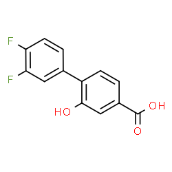 ChemSpider 2D Image | 3',4'-Difluoro-2-hydroxy-4-biphenylcarboxylic acid | C13H8F2O3