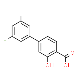 ChemSpider 2D Image | 3',5'-Difluoro-3-hydroxy-4-biphenylcarboxylic acid | C13H8F2O3