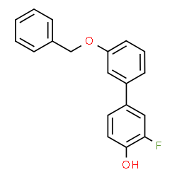 ChemSpider 2D Image | 3'-(Benzyloxy)-3-fluoro-4-biphenylol | C19H15FO2