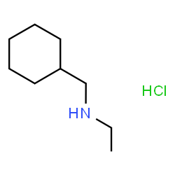 ChemSpider 2D Image | N-(Cyclohexylmethyl)ethanamine hydrochloride (1:1) | C9H20ClN