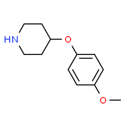 ChemSpider 2D Image | 4-(4-Methoxyphenoxy)piperidine | C12H17NO2