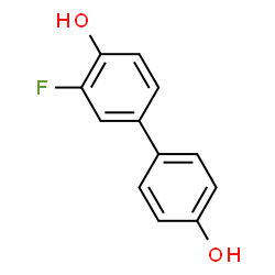 ChemSpider 2D Image | 3-Fluoro-4,4'-biphenyldiol | C12H9FO2