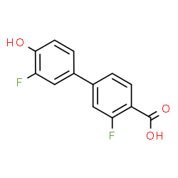 ChemSpider 2D Image | 3,3'-Difluoro-4'-hydroxy-4-biphenylcarboxylic acid | C13H8F2O3