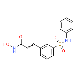 ChemSpider 2D Image | N-Hydroxy-3-(3-phenylsulfamoylphenyl)acrylamide | C15H14N2O4S