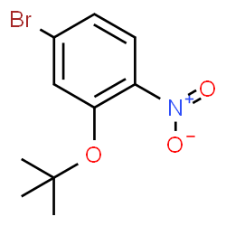 ChemSpider 2D Image | 4-Bromo-2-(1,1-dimethylethoxy)-1-nitrobenzene | C10H12BrNO3