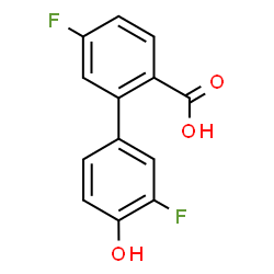 ChemSpider 2D Image | 3',5-Difluoro-4'-hydroxy-2-biphenylcarboxylic acid | C13H8F2O3