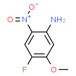 ChemSpider 2D Image | 4-Fluoro-5-methoxy-2-nitroaniline | C7H7FN2O3