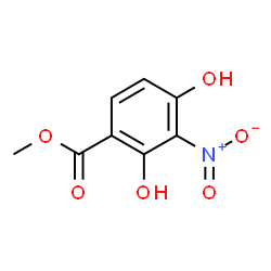 ChemSpider 2D Image | Methyl 2,4-dihydroxy-3-nitrobenzoate | C8H7NO6