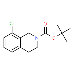 ChemSpider 2D Image | tert-butyl 8-chloro-3,4-dihydroisoquinoline-2(1H)-carboxylate | C14H18ClNO2