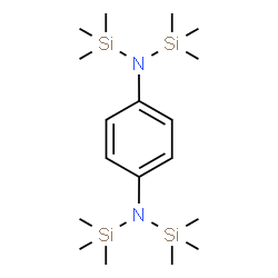 ChemSpider 2D Image | N,N,N',N'-Tetrakis(trimethylsilyl)-1,4-benzenediamine | C18H40N2Si4
