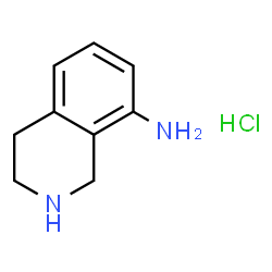ChemSpider 2D Image | 1,2,3,4-TETRAHYDROISOQUINOLIN-8-AMINE HYDROCHLORIDE | C9H13ClN2