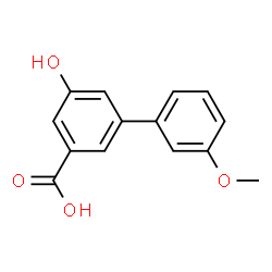 ChemSpider 2D Image | 5-Hydroxy-3'-methoxy-3-biphenylcarboxylic acid | C14H12O4