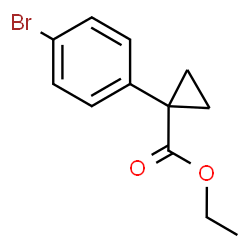 ChemSpider 2D Image | Ethyl 1-(4-bromophenyl)cyclopropanecarboxylate | C12H13BrO2
