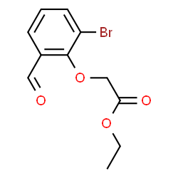 ChemSpider 2D Image | Ethyl (2-bromo-6-formylphenoxy)acetate | C11H11BrO4