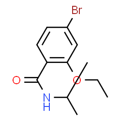 ChemSpider 2D Image | 4-Bromo-2-ethoxy-N-isopropylbenzamide | C12H16BrNO2
