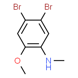 ChemSpider 2D Image | 4,5-Dibromo-2-methoxy-N-methylaniline | C8H9Br2NO