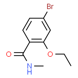 ChemSpider 2D Image | 4-Bromo-2-ethoxy-N-methylbenzamide | C10H12BrNO2