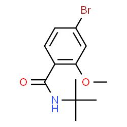ChemSpider 2D Image | n-t-butyl 4-bromo-2-methoxybenzamide | C12H16BrNO2