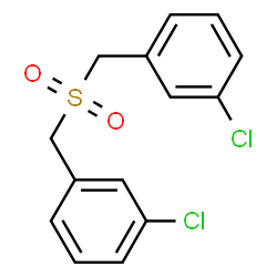 ChemSpider 2D Image | 1,1'-[Sulfonylbis(methylene)]bis(3-chlorobenzene) | C14H12Cl2O2S