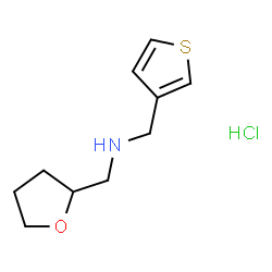ChemSpider 2D Image | 1-(Tetrahydro-2-furanyl)-N-(3-thienylmethyl)methanamine hydrochloride (1:1) | C10H16ClNOS