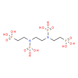ChemSpider 2D Image | {1,2-Ethanediylbis[(phosphonoimino)-2,1-ethanediyl]}bis(phosphonic acid) | C6H20N2O12P4