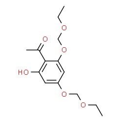 ChemSpider 2D Image | 1-[2,4-Bis(ethoxymethoxy)-6-hydroxyphenyl]ethanone | C14H20O6