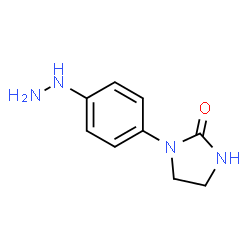 ChemSpider 2D Image | 1-(4-Hydrazinophenyl)-2-imidazolidinone | C9H12N4O