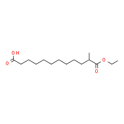 ChemSpider 2D Image | 12-Ethoxy-11-methyl-12-oxododecanoic acid | C15H28O4