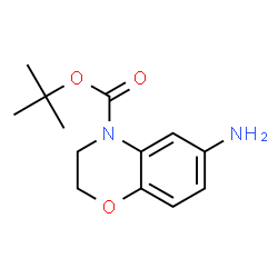 ChemSpider 2D Image | tert-butyl 6-amino-3,4-dihydro-2H-1,4-benzoxazine-4-carboxylate | C13H18N2O3