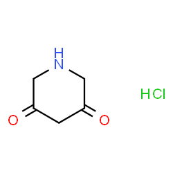 ChemSpider 2D Image | Piperidine-3,5-dione hydrochloride | C5H8ClNO2