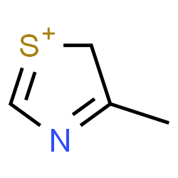 ChemSpider 2D Image | 4-Methyl-5H-1,3-thiazol-1-ium | C4H6NS