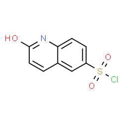 ChemSpider 2D Image | 2-Hydroxyquinoline-6-sulfonyl chloride | C9H6ClNO3S