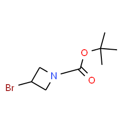ChemSpider 2D Image | tert-butyl 3-bromoazetidine-1-carboxylate | C8H14BrNO2