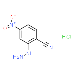 ChemSpider 2D Image | 2-Hydrazino-4-nitrobenzonitrile hydrochloride (1:1) | C7H7ClN4O2