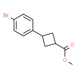 ChemSpider 2D Image | Methyl 3-(4-bromophenyl)cyclobutanecarboxylate | C12H13BrO2