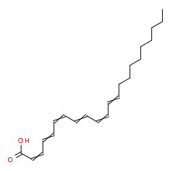 ChemSpider 2D Image | 2,4,6,8,10,12-Docosahexaenoic acid | C22H32O2