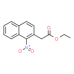 ChemSpider 2D Image | Ethyl (1-nitro-2-naphthyl)acetate | C14H13NO4