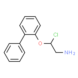 ChemSpider 2D Image | 2-(2-Biphenylyloxy)-2-chloroethanamine | C14H14ClNO