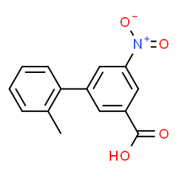 ChemSpider 2D Image | 2'-Methyl-5-nitro-3-biphenylcarboxylic acid | C14H11NO4