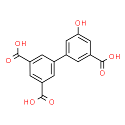 ChemSpider 2D Image | 5'-Hydroxy-3,3',5-biphenyltricarboxylic acid | C15H10O7
