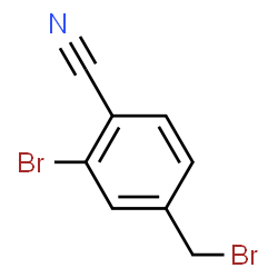 ChemSpider 2D Image | 2-Bromo-4-(bromomethyl)benzonitrile | C8H5Br2N