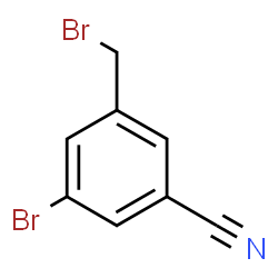 ChemSpider 2D Image | 3-Bromo-5-cyanobenzyl bromide | C8H5Br2N