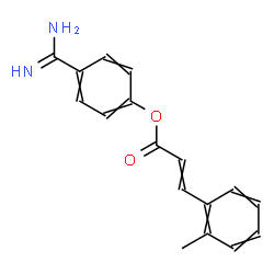 ChemSpider 2D Image | 4-Carbamimidoylphenyl 3-(2-methylphenyl)acrylate | C17H16N2O2