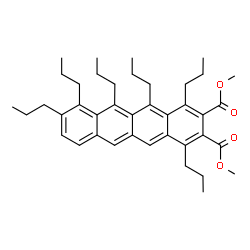 ChemSpider 2D Image | Dimethyl 1,4,5,6,7,8-hexapropyl-2,3-tetracenedicarboxylate | C40H52O4