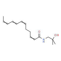ChemSpider 2D Image | N-(2-Hydroxy-2-methylpropyl)-2,6,8,10-dodecatetraenamide | C16H25NO2
