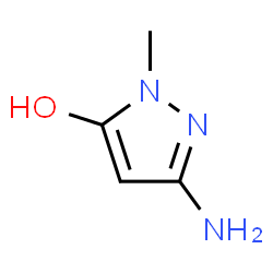 ChemSpider 2D Image | 3-Amino-1-methyl-1H-pyrazol-5-ol | C4H7N3O