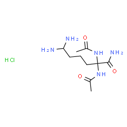 ChemSpider 2D Image | 2-Acetamido-N~2~-acetyl-6-aminolysinamide hydrochloride (1:1) | C10H22ClN5O3