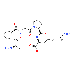 ChemSpider 2D Image | D-Alanyl-L-prolylglycyl-L-prolyl-L-arginine | C21H36N8O6